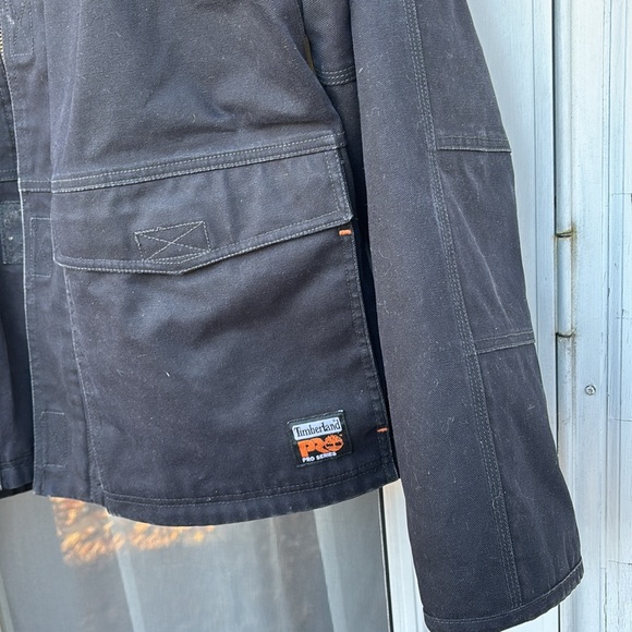 TIMBERLAND PRO SERIES MEN’S BLACK DENIM LINED JACKET-XL - Picture 5 of 9